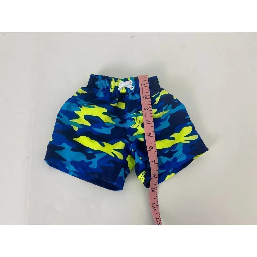 OP Ocean Pacific Baby Swim Trunks Camo Bright - Size 0-3 Months